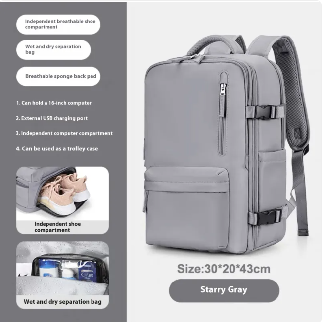 Large-Capacity Travel & School Backpack