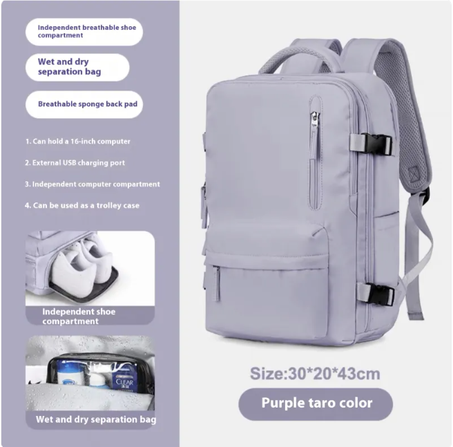 Large-Capacity Travel & School Backpack