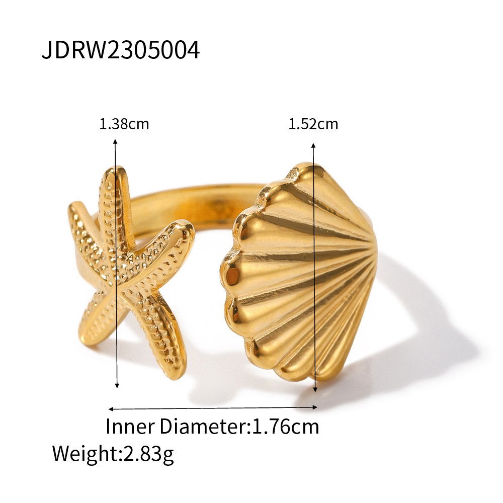 Stainless Steel  Rings 18k Gold