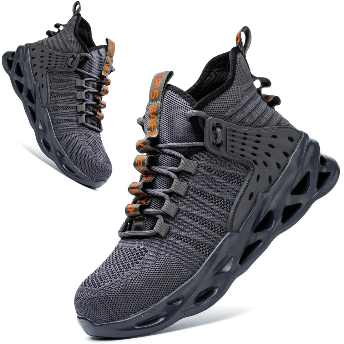 Indestructible Steel Toe Work Boots for Men &amp; Women - Kaximd, breathable and lightweight work shoes for safety.