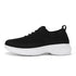 Casbeam Mens slip on walking shoes lightweight breathable non slip running shoes in black size 8.5.