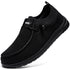 Tinefiy lightweight steel toe shoes for women in black, slip-on design, comfortable and puncture-proof, size 5.