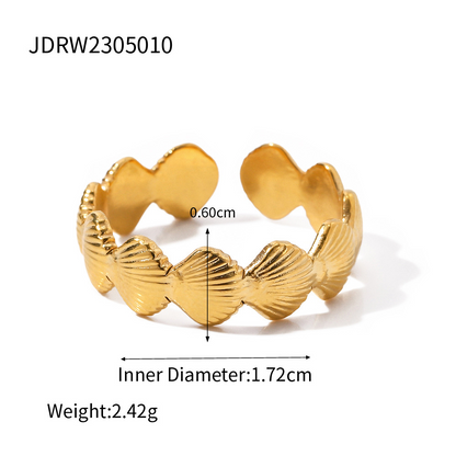Stainless Steel  Rings 18k Gold
