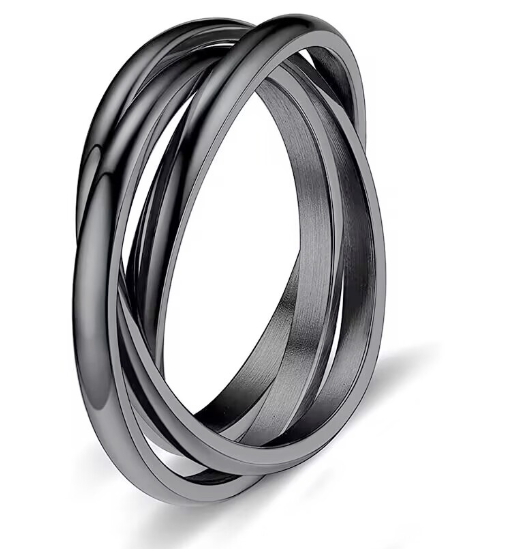 Simple Titanium Steel Ring for Women&