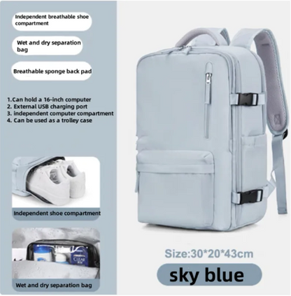 Large-Capacity Travel &amp; School Backpack