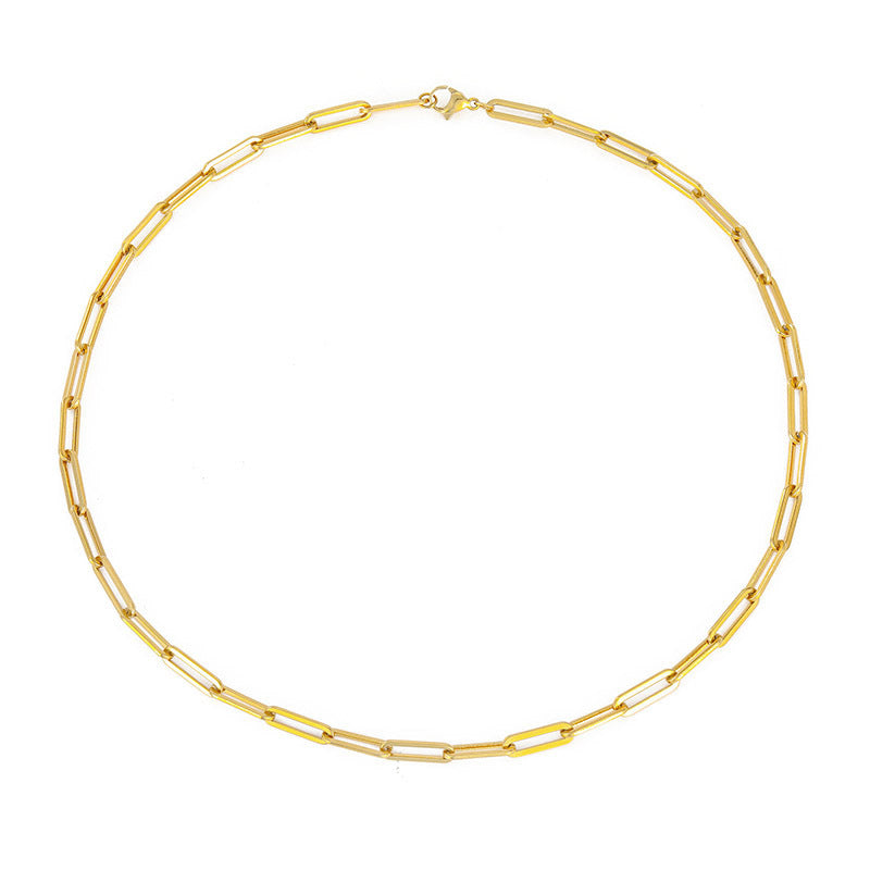 Gold-plated minimalist cross necklace showcasing a stunning gold finish and sleek chain design.