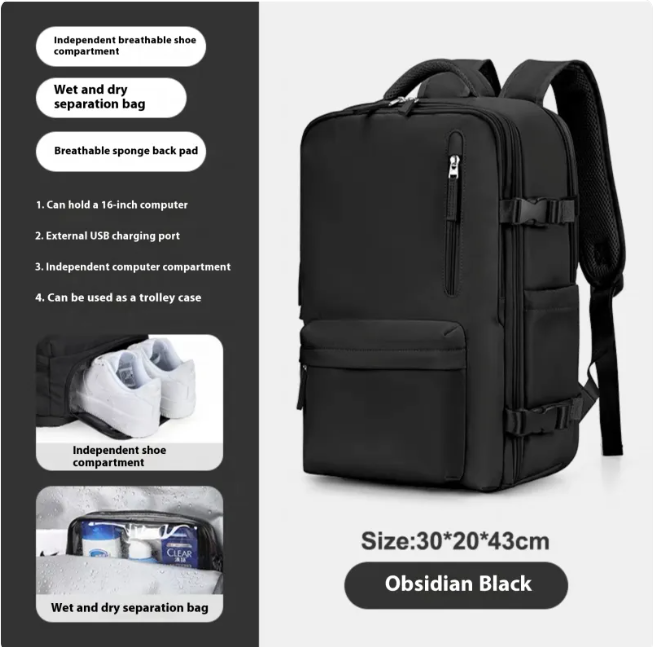 Large-Capacity Travel &amp; School Backpack
