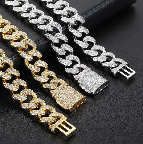 full zircon double row bracelet in gold and silver, featuring stunning sparkling stones and elegant design.