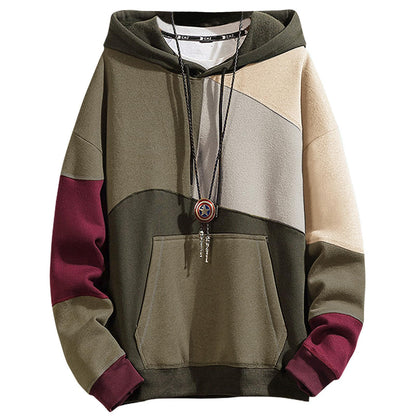 Green grey fashion pullover hoodies for men and women with kangaroo pocket and soft breathable fabric.