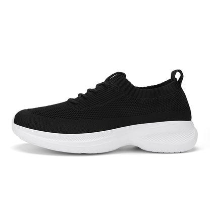 Casbeam Mens Slip On Walking Shoes lightweight breathable slip on walking shoes in black with comfortable design and non-slip sole.