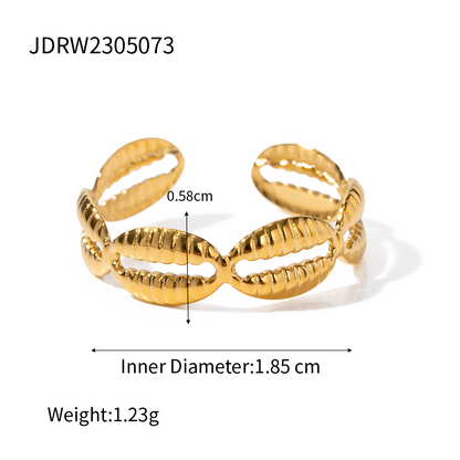 Stainless Steel  Rings 18k Gold