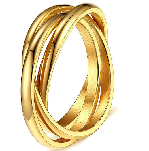 Simple Titanium Steel Ring for Women&