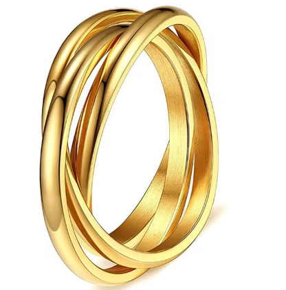 Simple Titanium Steel Ring for Women&
