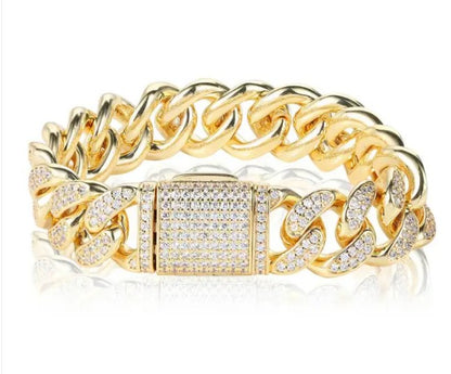 Jewelry Flip Double Row Full Zircon Bracelet