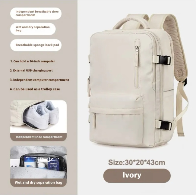 Large-Capacity Travel &amp; School Backpack