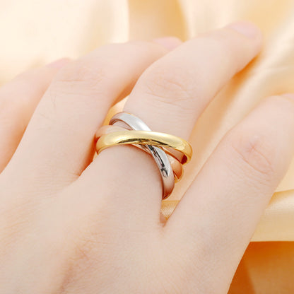 Simple Titanium Steel Ring for Women&