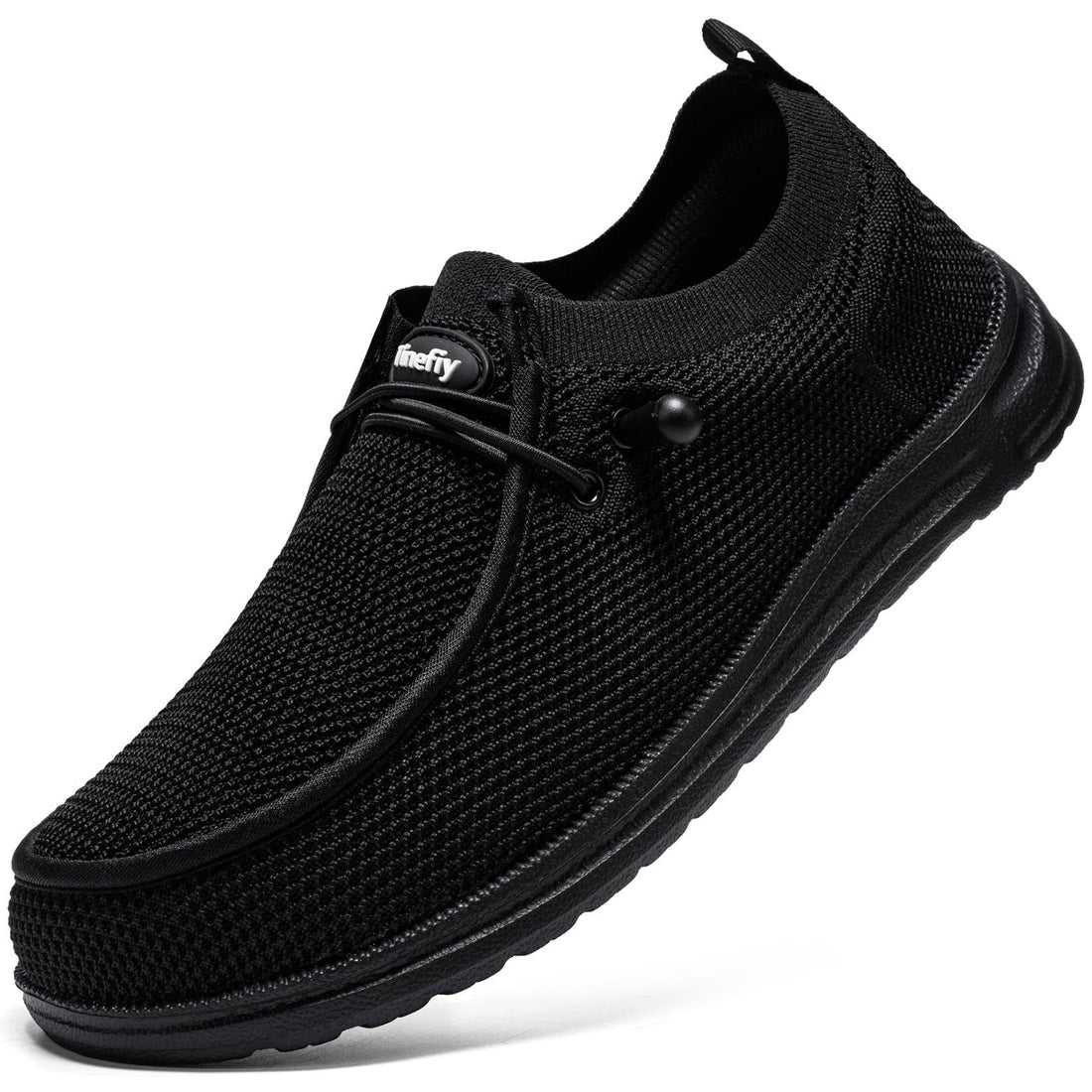 Lightweight steel toe shoes for women in black, featuring slip-on design and comfortable cushioning for safety work.