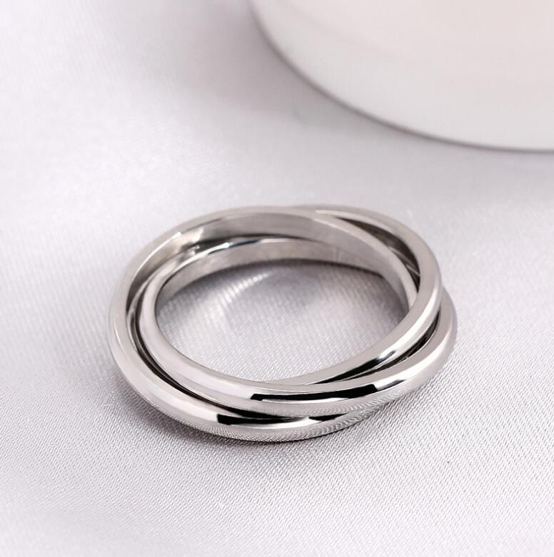 Simple Titanium Steel Ring for Women&